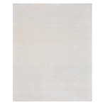 Edgy Collection Hand Tufted Silk + Wool Rug // Beige (9' x 12')