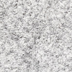 Paris Shag Collections Hand Woven Poly + Cotton Shaggy Area Rug // Gray (5' x 8')