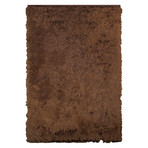 Shaggy Collection Hand Woven Polyester and Cotton Area Rug // Brown