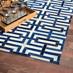 Galaxy Collection Hand Loomed KSY-165 Cowhide Area Rug // Silver