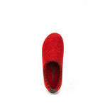 Yew House Slipper // Red + Green Stitching (Euro: 40)
