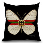 Fly Like Butterfly G Throw Pillow (16" x 16")