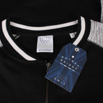 Target Baseball Jacket // Black + Gray (XS)