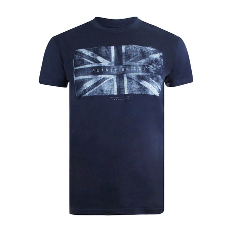 Union Flag T-Shirt // Navy (XS)