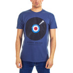 Vinyl Target T-Shirt // Denim (L)