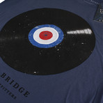 Vinyl Target T-Shirt // Denim (S)