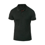 Courtside Dry Fit Fitness Tech Polo // Black (S)