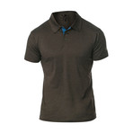 Courtside Dry Fit Fitness Tech Polo // Charcoal (S)