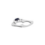 Vintage Legnazzi 18k White Gold Diamond + Tanzanite Ring // Ring Size: 7.5