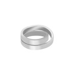 Vintage Cartier 18k White Gold Ring // Ring Size: 6