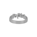 Vintage Alfieri & St. John 18k White Gold Diamond Ring // Ring Size: 6.5