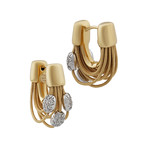 Vintage Marco Bicego 18k Yellow Gold Diamond Earrings