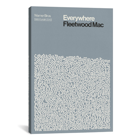 Everywhere // Fleetwood Mac // Lyrics Print (8"W x 12"H x 0.75"D)
