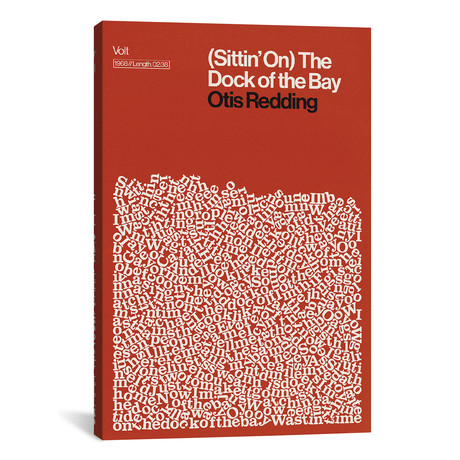 Dock Of The Bay // Otis Redding // Lyrics Print (8"W x 12"H x 0.75"D)