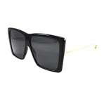 GG0434S Sunglasses // Black + Gold