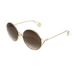 Gucci Women's Sunglasses // GG0253S // Gold + Brown