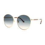 Gucci Women's Sunglasses // GG0206SK // Gold + Blue