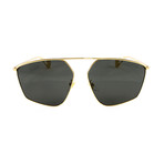 Gucci Women's Sunglasses // GG0437SA // Gold + Charcoal