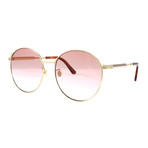 Gucci Women's Sunglasses // GG0206SK // Gold + Pink
