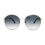Gucci Women's Sunglasses // GG0206SK // Gold + Blue