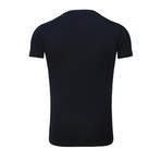 Basic V-Neck T-Shirt // Navy (Small)