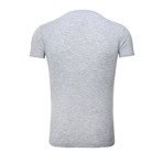 Basic V-Neck T-Shirt // Gray (Large)