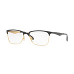 Metal Optical Frame // Black + Gold