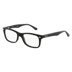 Square Optical Frame V1 // Black