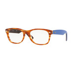 Men's 0RX5184 New Wayfarer Optical Frame // Tortoise + Blue