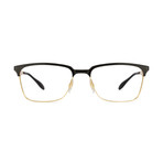 Metal Optical Frame // Black + Gold