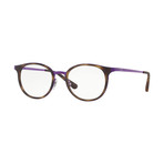 Women's Round Optical Frame // Tortoise Violet