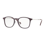 Men's Titanium Optical Frame // Bordeaux + Silver