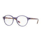 Unisex Dean Round Optical Frames // Violet Tortoise