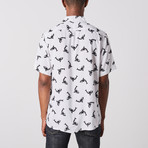 Visitor // Dolphin Short Sleeve Shirt // Black + White (S)