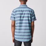 Visitor // Horizontal Short Sleeve Shirt // Mint (L)