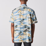 Visitor // Vintage Wash Short Sleeve Shirt V1 // Blue (S)