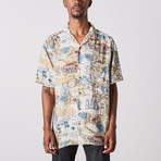 Visitor // Vintage Wash Short Sleeve Shirt // Natural (S)