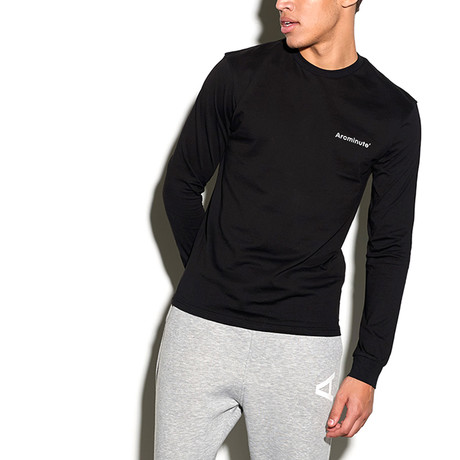 Arc Long Sleeve T-Shirt // Black (S)