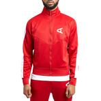 Arc Pilot Zip-Up Sweatshirt // Red (L)