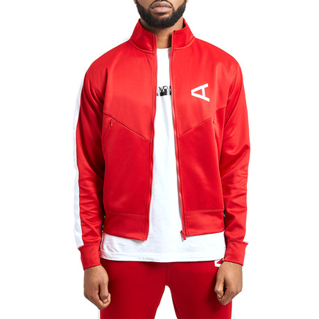 Arc Pilot Zip-Up Sweatshirt // Red (S)