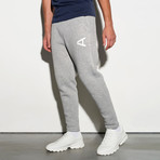 Acre Back Pocket Joggers // Gray Marl + Black (L)