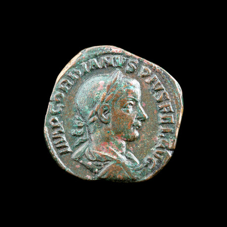 Authentic Roman Emperor Gordian III Copper Sesterce – Roman Empire Ca. 238 to 244 CE