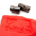Near Eastern Style Engraved Stone Cylinders Zoomorphic Seal