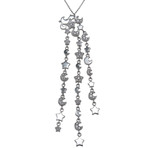 Pasquale Bruni Cielo 18k White Gold Diamond + Sapphire Necklace