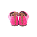Feather Round-Toe Ballet Flats // Pink (Euro: 34.5)