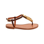 Flat Sandals + Gryphon // Burgundy (Euro: 36.5)