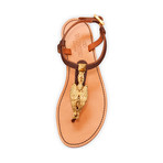 Flat Sandals + Gryphon // Burgundy (Euro: 36.5)