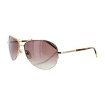 Marc Jacobs // Women's Aviator Sunglasses // Gold + Brown