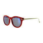 Vilebrequin // Unisex 1922101 Round Sunglasses // Red