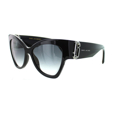 Marc Jacobs // Women's Cat-Eye Sunglasses V1 // Black + Dark Gray